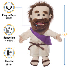 Load image into Gallery viewer, Biblical Jesus Puppet, with Rope Belt (14")