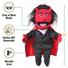 Load image into Gallery viewer, Devil Puppet, Black Suit (14")