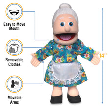 Load image into Gallery viewer, Granny, Grandma Puppet, Peach Skin (14&quot;)
