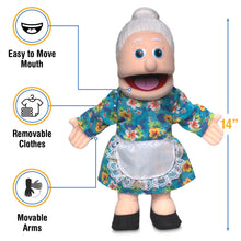 Load image into Gallery viewer, Granny, Grandma Puppet, Peach Skin (14")