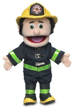 Load image into Gallery viewer, Fireman Puppet, Peach Skin (14&quot;)
