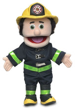 Load image into Gallery viewer, Fireman Puppet, Peach Skin (14")