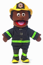 Load image into Gallery viewer, Fireman Puppet, Black (14&quot;)

