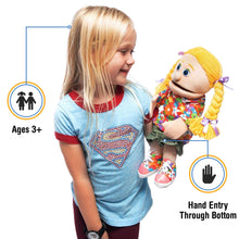 Load image into Gallery viewer, Cindy, Girl Puppet, Peach Skin (14")