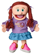 Load image into Gallery viewer, Christian Girl Puppet, God Is Love Shirt (14&quot;)
