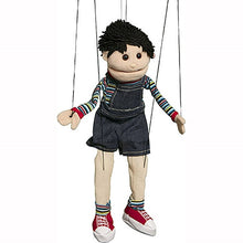 Load image into Gallery viewer, Boy Marionette, with Overalls (16")