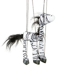 Load image into Gallery viewer, Zebra Marionette (Small - 8&quot;)
