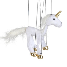 Load image into Gallery viewer, White Unicorn Marionette (Small - 8")