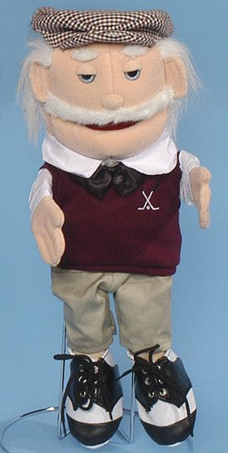Grandpa Golfer Puppet, White (14