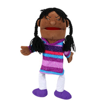 Load image into Gallery viewer, Double Face Girl Puppet (Black) (14&quot;)
