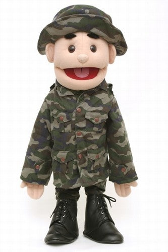 Army Boy Puppet, Brown Eyes (28