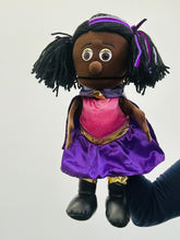 Load image into Gallery viewer, 14" Superhero Girl, Black (IMPERFECT 1219)
