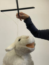 Load image into Gallery viewer, Jumbo white sheep marionette (IMPERFECT 1340)
