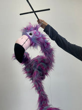 Load image into Gallery viewer, Jumbo Rainbow flamingo marionette( IMPERFECT 1441)

