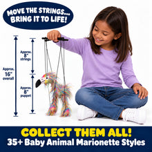 Load image into Gallery viewer, Rainbow Flamingo Marionette (Small - 8")
