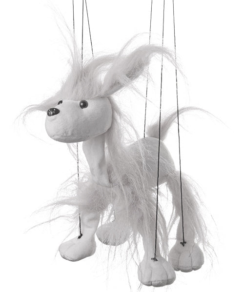 White Poodle Marionette (Small - 8
