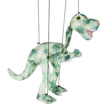 Load image into Gallery viewer, Dinosaur Marionette, Green (Small - 8&quot;)
