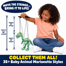 Load image into Gallery viewer, Dinosaur Marionette, Green (Small - 8")
