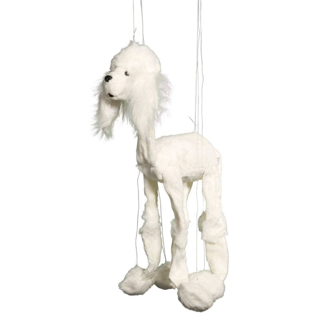 White Poodle Marionette (Jumbo - 26