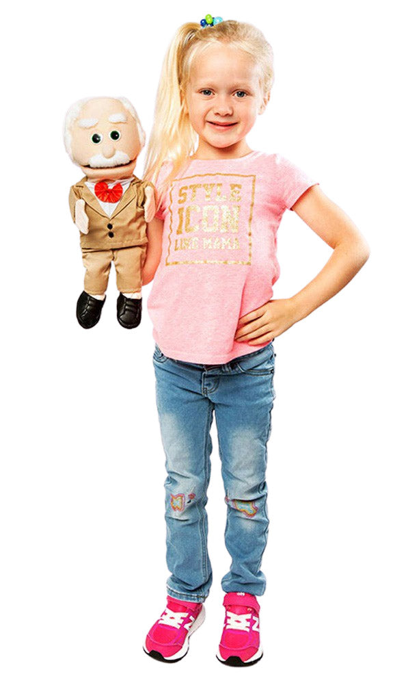 Marionnette à Main Granny (Hispanic) Par Silly Puppets - Environ 40 Cm, Bouche Et Bras Mobiles, Vêtements Amovibles
