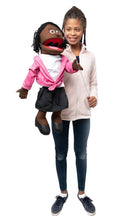Load image into Gallery viewer, Barbara, Woman Puppet, Black (25&quot;)
