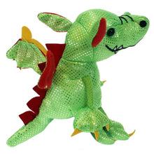 Load image into Gallery viewer, Dragon Finger Puppet, Green (6&quot;)
