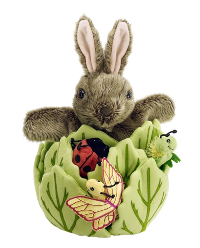 Rabbit Puppet, in Lettuce