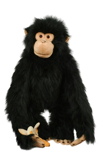 The Puppet Company - Medium Primates - Chimp Toy, Black