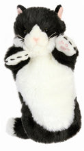 Load image into Gallery viewer, Black &amp; White Cat Puppet - Long Sleeved (15&quot;)
