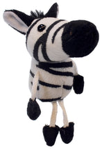 Load image into Gallery viewer, Zebra Finger Puppet (6&quot;)
