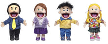Load image into Gallery viewer, Family Glove Puppet Set, Hispanic (4 Puppets)
