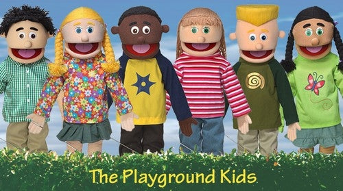 Boys and Girls Puppet Set, The Playground Kids (6 Full Body Puppets)