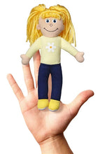 Load image into Gallery viewer, Katie Girl Finger Puppet (7.5&quot;)
