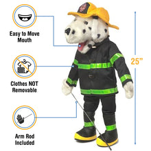 Load image into Gallery viewer, Dalmatian Firefighter Puppet (25&quot;)
