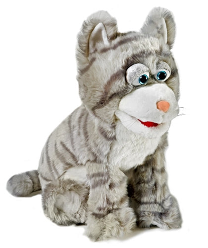 Silly Kitty Puppet, Gray (14