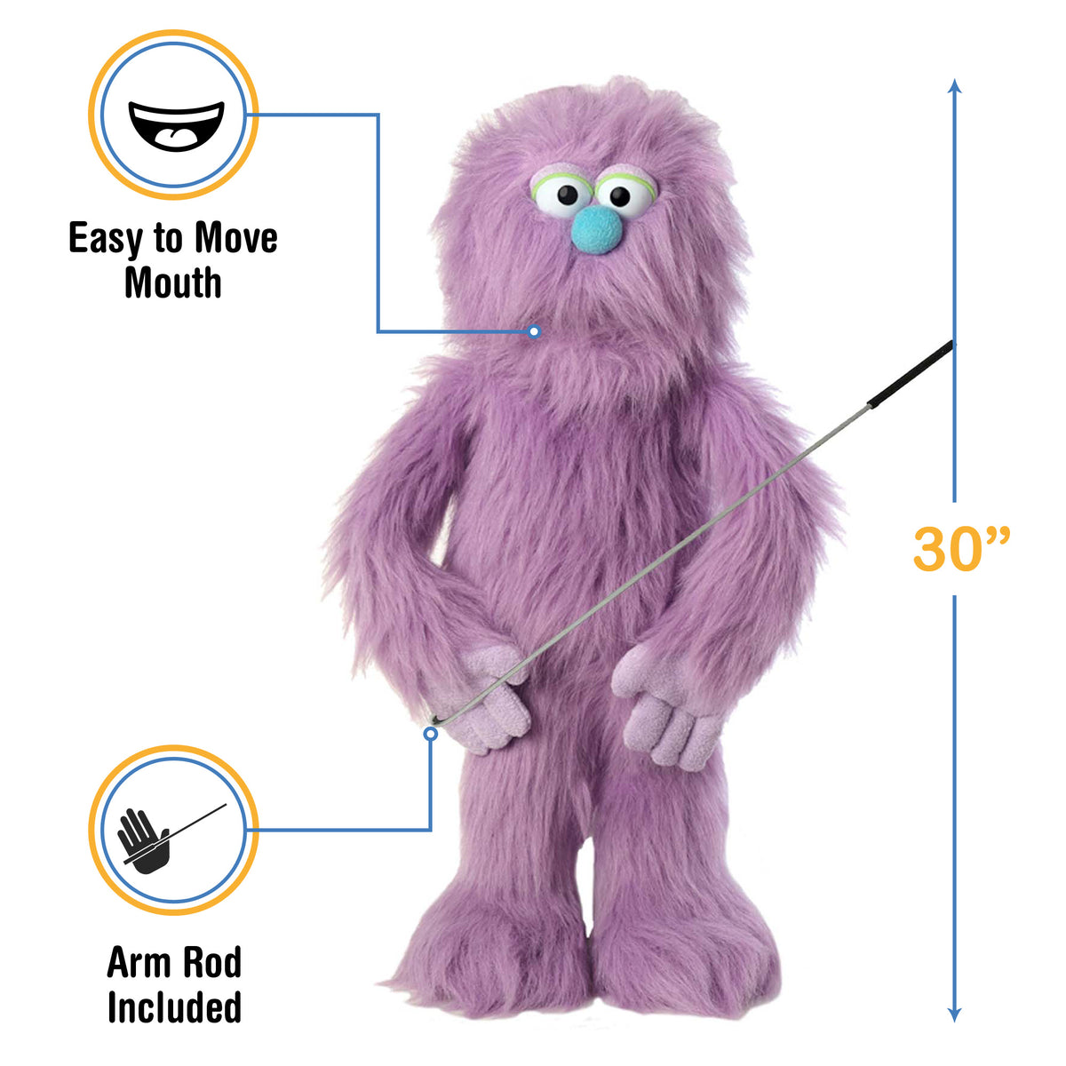 Monster (Purple) - FullBody Puppet – The Puppet Store