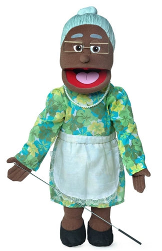 25 Granny Black Grandmother Full Body Ventriloquist Style Puppet