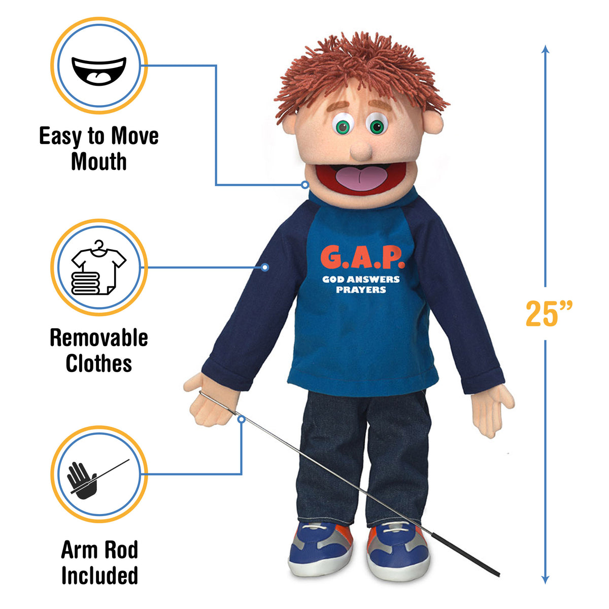 25" God Answers Prayers Puppet The Puppet Store