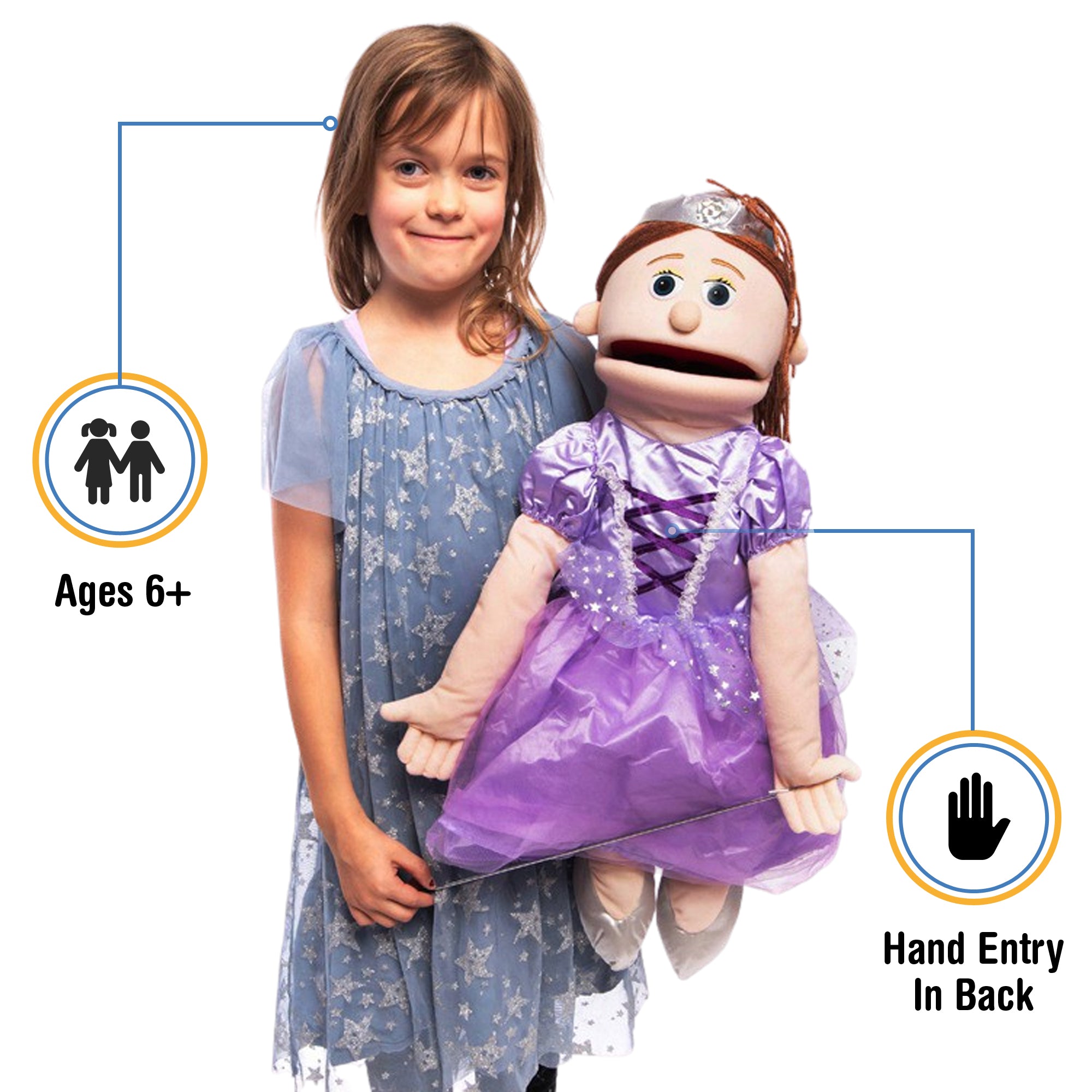 Large Pretty Princess Puppet – The Puppet Store
