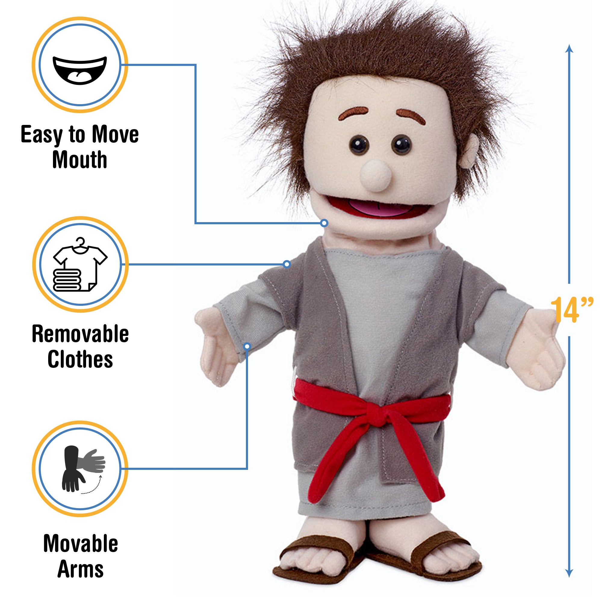 Sheikh Puppet Shepherd Hand Puppet - The Puppet Store