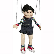 Load image into Gallery viewer, Boy Marionette, with Overalls (16&quot;)
