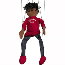 Load image into Gallery viewer, Boy Marionette, Sunny Jeans, Black (16&quot;)
