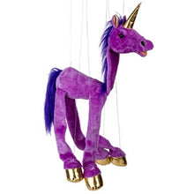 Load image into Gallery viewer, Purple Unicorn Marionette (Jumbo - 26&quot;)
