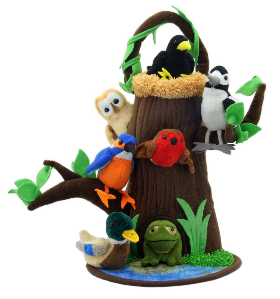 Tree with Bird Finger Puppets